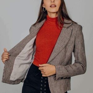 Free People houndstooth blazer